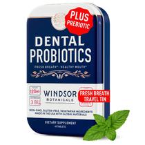Probióticos dentários Windsor Botanicals 45 comprimidos para adultos Probióticos dentários Windsor Botanicals 45 comprimidos para adultos
