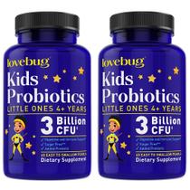 Probióticos LOVEBUG Little Ones Kids 3 bilhões de CFU 120 pérolas