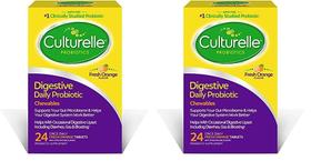 Probióticos Mastigáveis Culturelle - Saúde Digestiva - 24 Unidades