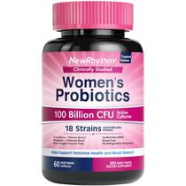 Probióticos NewRhythm para Mulheres - 100 Bilhões de CFU - 60 Cápsulas Probióticos NewRhythm para Mulheres - 100 Bilhões de CFU - 60 Cápsulas