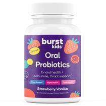 Probióticos orais Burst Kids Strawberry Vanilla 45 Pastilhas