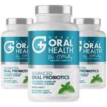 Probióticos orais Great Oral Health BLIS K12 M18 para mau hálito