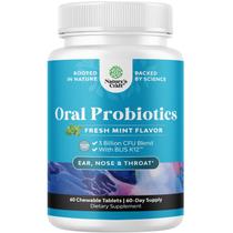Probióticos orais Natures Craft BLIS K12 3B CFU Mint 60 ct