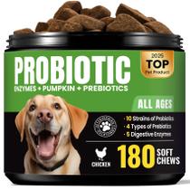 Probióticos para cães BuddyCheer para digestão e suporte intestinal - 180 Chews Probióticos para cães BuddyCheer para digestão e suporte intestinal - 180 Chews