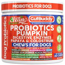 Probióticos para cães Clean Nutracêuticos GutBuddy Pumpkin Soft Chews