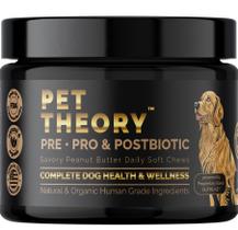 Probióticos para Cães Pet Theory Pre Pro Postbiótico 100 Mastigáveis Macios