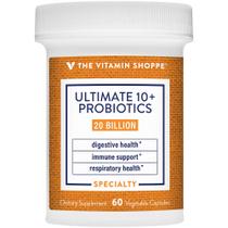 Probióticos The Vitamin Shoppe Ultimate 10+ 20 bilhões de CFUs
