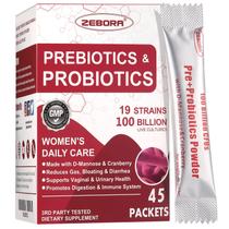 Probióticos Zebora para Mulheres - 100 Bilhões de CFUs