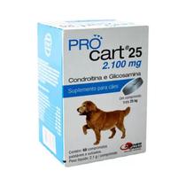 ProCart 25 Suplemento Alimentar 60 Comprimidos Cães Fortalece Articulações Agener União