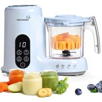 Procesador de Alimentos GROWNSY para Bebés, Cocina al Vapor, Licuadora y Procesadora