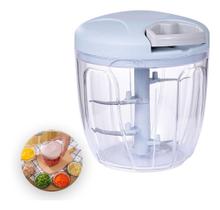 Processador Alimento Manual Grande 5 Lâminas Inox 900ml Processador Alimento Manual Grande 5 Lâminas Inox 900ml
