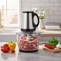 Processador Alimentos Elétrico Vidro Legumes Carne 3 Litros Voltagem:220v