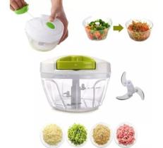 Processador Alimentos Triturador Manual 3 Lâminas 400ml