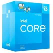 Processador Alto Desempenho Intel Core I3-12100F Com 4 Núcleos 8 Threads Lga 1700 12Mb Para Pc Gamer