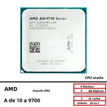 Processador AMD A10 9700 Quad-Core 3.5 GHz Usado Socket AM4 Série A10 AD9700AGM44AB AD970BAGM44AB