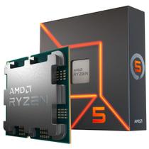 Processador AMD Ryzen 5 7600, 5.1GHz Max Turbo, Cache 38MB, AM5, 6 Núcleos, 100-100001015BOX