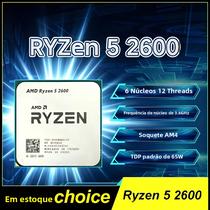Processador AMD Ryzen 5 R5 2600 3.4GHz 6-Core 12-Core CPU Socket AM4 Processador AMD Ryzen 5 R5 2600 3.4GHz 6-Core 12-Core CPU Socket AM4