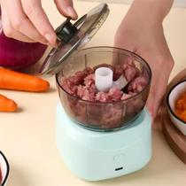 Processador De Alho Cebola Elétrico Multifuncional 350ml C/ Carregamento USB Processador De Alho Cebola Elétrico Multifuncional 350ml C/ Carregamento USB