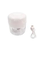 Processador De Alho E Frutas Elétrico 250Ml Usb Branco