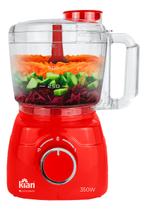 Processador De Alimentos 220v Lâminas Em Inox Vermelho 350w