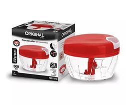 Processador de alimentos 500 ml 3 laminas semiautomatico