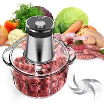 Processador de alimentos BUMET 850W, tigela de vidro de 3,8 L, timer LED Processador de alimentos BUMET 850W, tigela de vidro de 3,8 L, timer LED