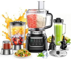 Processador de Alimentos e Liquidificador HoninJoy FP12 1300W 10 em 1 Processador de Alimentos e Liquidificador HoninJoy FP12 1300W 10 em 1
