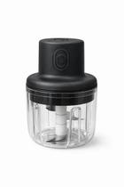 Processador de Alimentos Elétrico de 3 Lâminas, Cabo USB 250ml Processador de Alimentos Elétrico de 3 Lâminas, Cabo USB 250ml