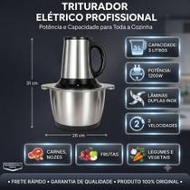 Processador de alimentos elétrico premium 3l inox motor 1000w picador multiuso para cozinha Processador de alimentos elétrico premium 3l inox motor 1000w picador multiuso para cozinha