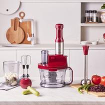 Processador De Alimentos Inox 2000 W Vermelho Mastermaid Prosteel Karaca