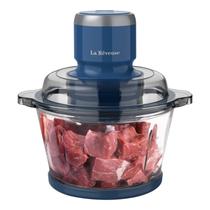 Processador de Alimentos La Reveuse 300W - 1,7L - 4 Lâminas - Taça de Vidro Azul