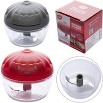 Processador de alimentos manual a corda com 2 laminas de inox 200ml 7x9cm de ø - Clink