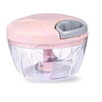 Processador de Alimentos Manual de 500 ml semiautomatico 3 laminas fatiar,triturar,moer,deversos alimentos como alho,ceb - Opsshopping