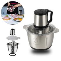 Processador de Alimentos Multiprocessador 5 em 1 Turbo 3 Velocidades Triturador Moedor Inox Elétrico Processador de Alimentos Multiprocessador 5 em 1 Turbo 3 Velocidades Triturador Moedor Inox Elétrico
