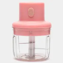 Processador de Alimentos Portátil Mini com 3 Lâminas Afiadas Processador de Alimentos Portátil Mini com 3 Lâminas Afiadas