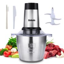Processador de Alimentos Qinkada 500W - Moedor de Carne 3,5L em Aço Inoxidável Processador de Alimentos Qinkada 500W - Moedor de Carne 3,5L em Aço Inoxidável