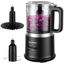 Processador de Alimentos SHARDOR 4 xícaras 400 W 2 velocidades com lâminas de aço inox