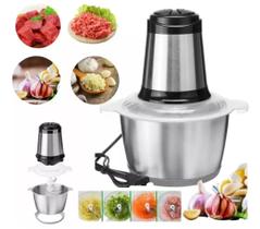 Processador De Alimentos Triturador Eletrico 110v Inox 3litros