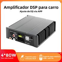 Processador De Áudio Automotivo DSP De 4 Canais 80W Com Controle Por Aplicativo Android Para Sistema Processador De Áudio Automotivo DSP De 4 Canais 80W Com Controle Por Aplicativo Android Para Sistema