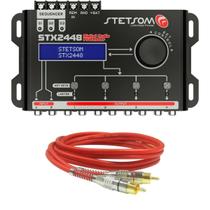 Processador de Audio Digital Stetsom Som automotivo STX2448 4 Vias e Cabo RCA 1 Metro Technoise Blindado Processador de Audio Digital Stetsom Som automotivo STX2448 4 Vias e Cabo RCA 1 Metro Technoise Blindado