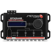 Processador de Audio Digital Stetsom STX2448 Equalizador Crossover 2 Canais 4 Vias Som Automotivo