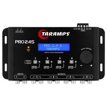 Processador De Áudio Digital Taramps Pro 2.4s 4 Canais Crossover Equalizador Limiter Som Automotivo 12v