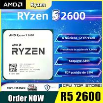 Processador de Desktop para Jogos AMD Ryzen 5 2600 3.4GHz 6 Núcleos 12 Threads Soquete AM4 Processador de Desktop para Jogos AMD Ryzen 5 2600 3.4GHz 6 Núcleos 12 Threads Soquete AM4