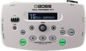 Processador de Efeitos Vocal Boss VE5 Branco