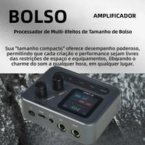Processador De Multi-Efeitos Para Guitarra M-VAVE Com Tela HD De 1.54 Polegadas, 61 Efeitos Processador De Multi-Efeitos Para Guitarra M-VAVE Com Tela HD De 1.54 Polegadas, 61 Efeitos