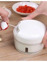 Processador e Triturador e Cortador de Alimentos Manual Para Alho Temperos e Legumes Processador e Triturador e Cortador de Alimentos Manual Para Alho Temperos e Legumes