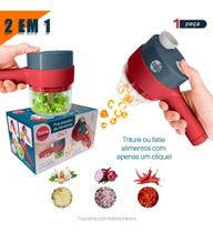 Processador Elétrico 2 Em 1 Cortador E Fatiador De Legumes Dolce Home