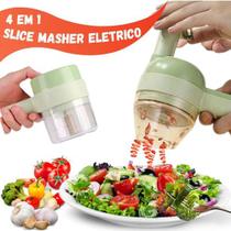 Processador Elétrico Cortador e Fatiador de Legumes Mini Slacer Masher