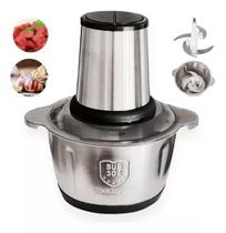 Processador Elétrico Inox C/ 4 Lâminas Carne Legume 2 Litros