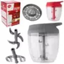 Processador G Multiuso 3 em 1 Plástico c/ Espremedor, e Aço Inox Manual 850 ml - Click